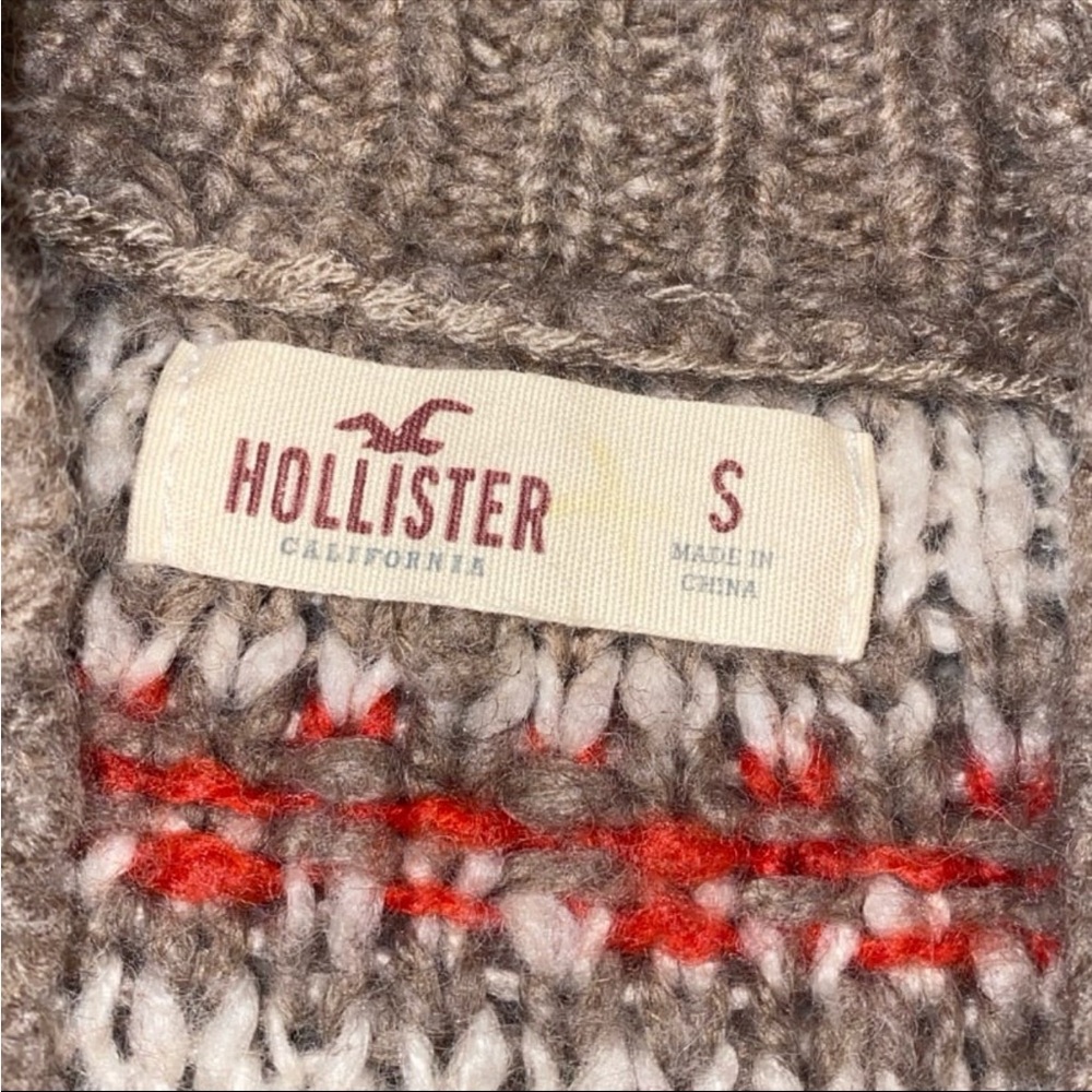 Hollister Open Front Cardigan Sweater Wool Blend Size S - Picture 3 of 6